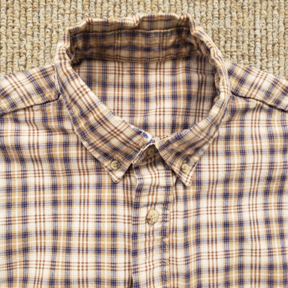 Vintage Carhartt Heavyweight Work Shirt Distressed Large